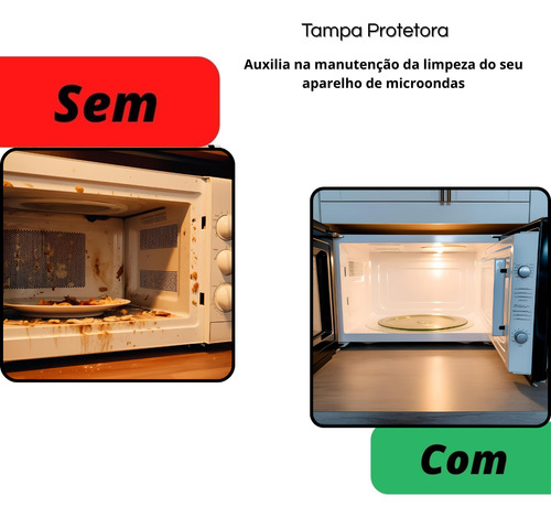 Tampa Protetora Alimentos Microondas Bpa Free Tampa Alta