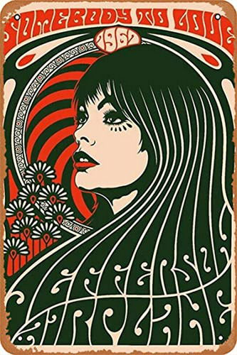 Cartel Vintage Jefferson Airplane Somebody To Love