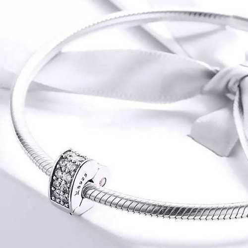 Imagen 3 de 4 de Clip Corazón | Cr Charms, Compatible Con Pulseras Pandora