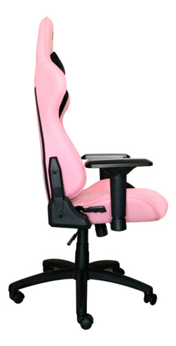 Imagen 3 de 4 de Silla de escritorio Balam Rush Thunder Rush V2 gamer ergonómica rosa