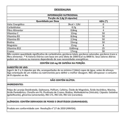 Desodalina Sanibrás 600mg c/ 60 Cápsulas + Monaliz 30 Comprimidos