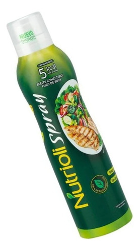 Aceite Comestible Nutrioli Spray Puro De Soya 180 Ml