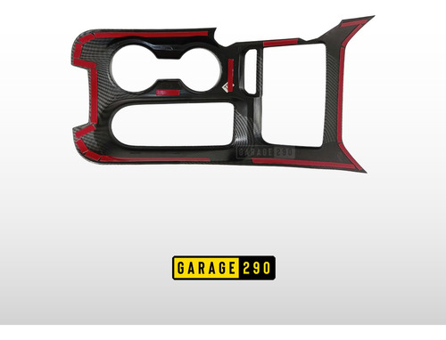 Panel Consola Central Tipo Fibra Carbono Compatible Bronco