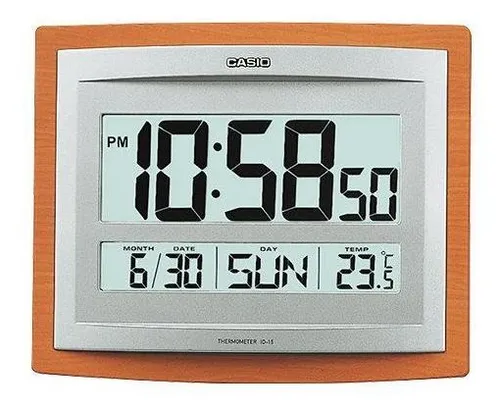 Reloj Casio Pared Id 15s 5df 100 Original Color de la estructura