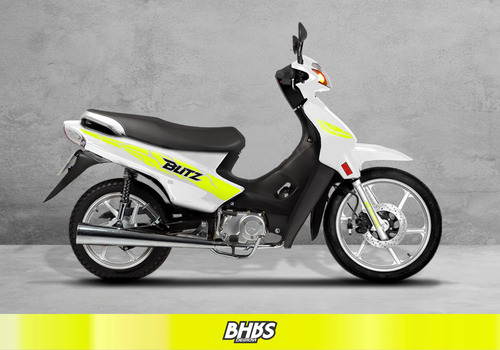 Calcos Motomel Blitz 110 V8 Kit 1 Amarillo Fluo Y Negro