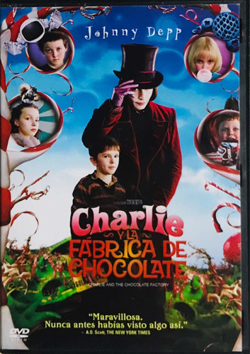 Johnny Depp, Charlie Y La Fábrica De Chocolate Dvd Semi