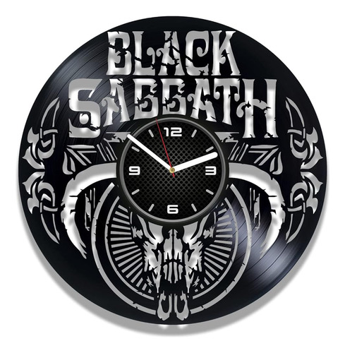 ~? Kovides Vinyl Record Wall Clock Compatible Con Black Sabb