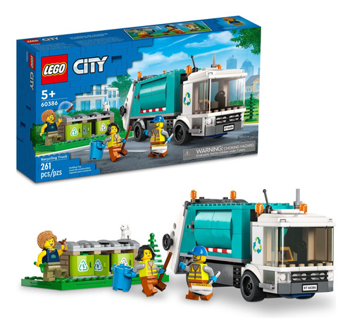 Camion De Reciclaje Lego City 60386 (261 Piezas)