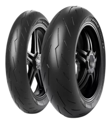 Par Pneu Mt03 Fazer 250 110/70-17 + 150/60-17 Diablo Rosso 4