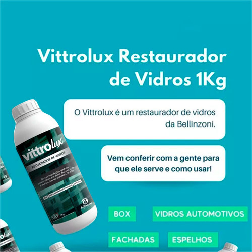 Kit 3 Vittrolux Restauração Perfeita Do Vidro Removedor Sujeiras
