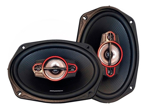 Parlantes 6x9 Pulgadas Maverick Mav10690 / 4 Vias / 650w 