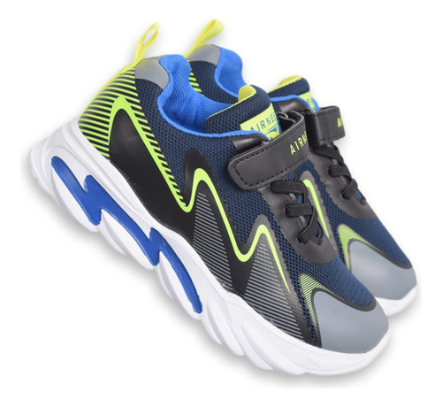 Zapatillas Niños Airness Max Deportivas Elástico Velcro 1845