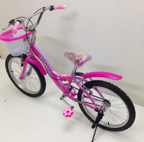 Bicicleta Aro 16 Para Niñas Con Cesta Y Ruedas De Apoyo 