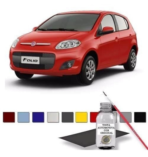 Tinta Tira Risco Automotiva Fiat Vermelho Alpine