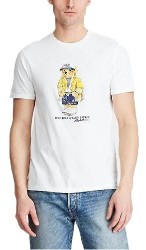 Camiseta Polo Bear Oso Remeras Blanca Importada