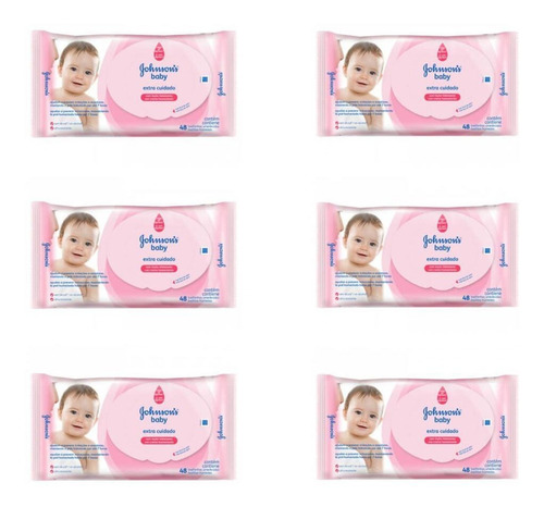 Johnsons Extra Cuidado Lenço Umedecido C/48 (kit C/06)
