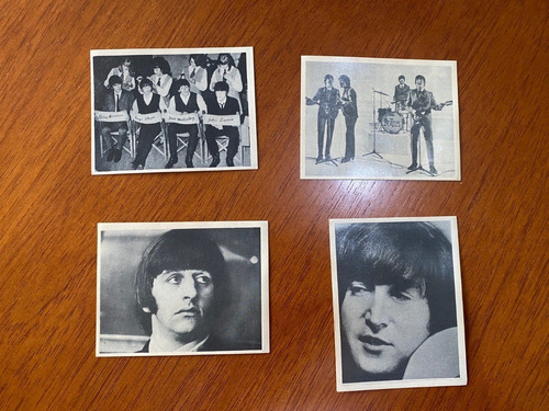 4 Figurinhas Originais Álbum Beatles 1966 Frete Grátis