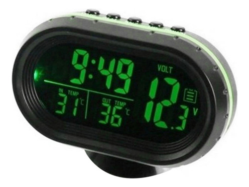 Reloj Digital Termómetro Coche 12v Led Dual Temperatura Volt