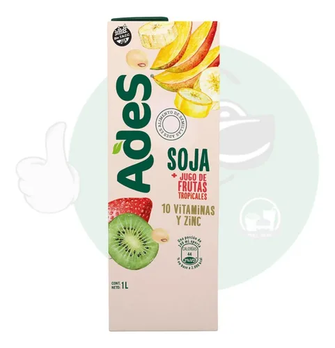 Jugo Ades Frutos Tropicales 1 Litro Pack X8 Un - Full