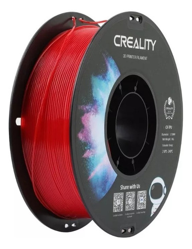 Filamento Creality Cr-tpu Flexible 1 Kg Rojo -n4print