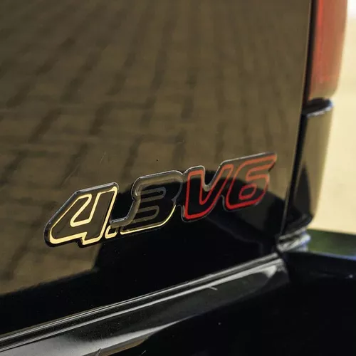 Emblemas Blazer Dlx 1996/2000 4.3 V6 Dourado/Preto