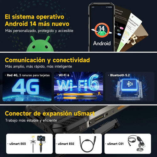 Celular Ulefone Armor 27 Dual Sim Phone Robusto 24 Gb Ram 256 Gb Rom