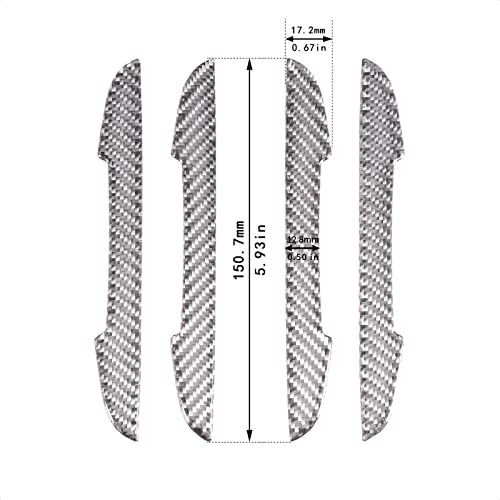 4 Protectores Universales De Fibra De Carbono Textura D...