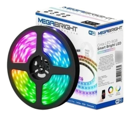 Tira Cinta Luces Led Rgb Wifi 5 Mt Smart Life, Alexa-google