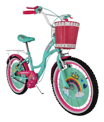 Imagen 2 de 8 de Bicicleta Para Niña Shon Life Monk Rodada 20 1 Velocidad