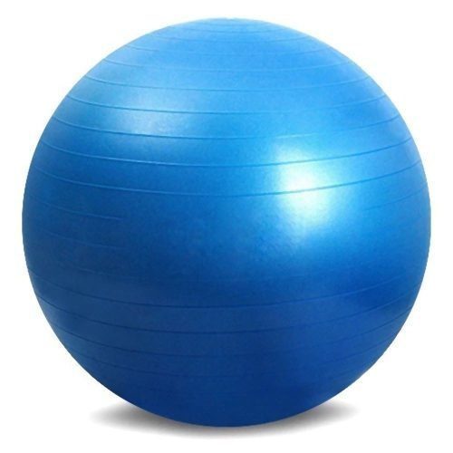 Pelota de pilates Fisiotleta 75 cm color azul con inflador - unidad