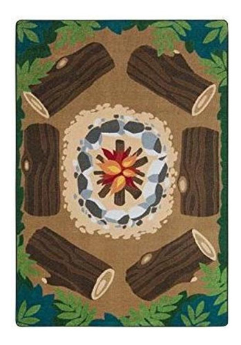 Alfombra Joy Carpets Campfire Fun De 5'4  X 7'8   En Varios 