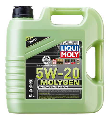 Aceite Liqui Moly Molyngen 5w20 4l Cod 20758 L.46