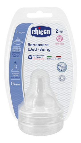 Chicco Tetina Well - Being 2m+ Flujo Ajustable