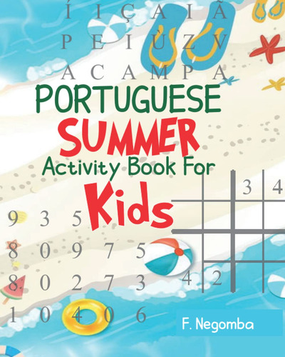 Portuguese Summer Activity Book For Kids