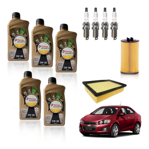 Kit Afinacion Para Chev Sonic 1.8l Aceite Sintetico 5w30t