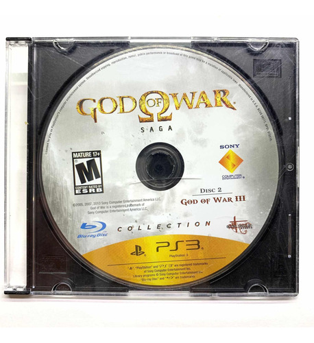 God Of War Saga Disc 2 Ps3