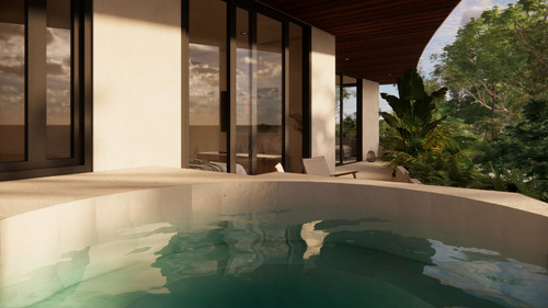 Departamento En Venta En Tulum Quintana Roo, Zuná, Aldea Zamá Amplios Espacios Con Terraza