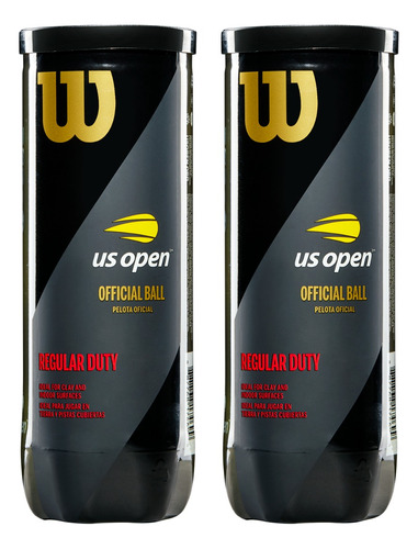 Pack X2 Tubos De Pelotas Us Open Regular Duty Tenis/padel