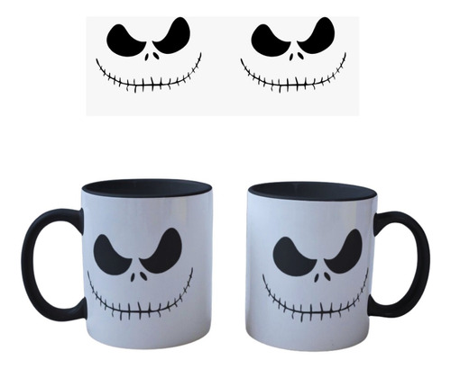 Mugs Pocillos  De Colores De Halloween Jack Skellington