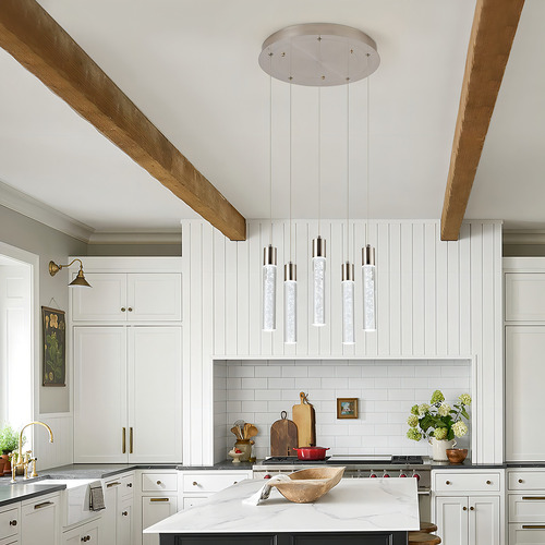 Votag 5-light Luces Colgantes Para Isla De Cocina, Iluminaci