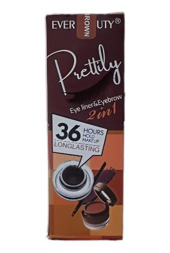 Pomada De Cejas Y Ojos Prettily Marron Ever Beauty Tono 02