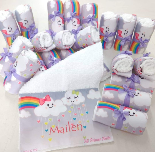 15 Toallas Personalizadas + Bolsa Personalizada