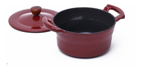 Olla Cacerola Hierro Fundido Esmaltado Lafont 5.2 Lts. 26 Cm Color Coral