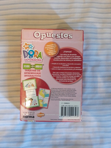 Imagen 2 de 5 de Juego De Opuestos Dora La Exploradora Edad 3 A 6 Años