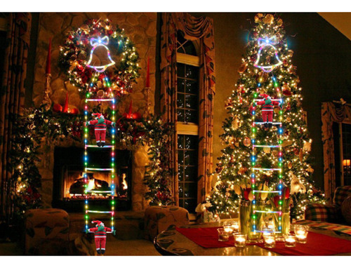 Lámpara De Escalada De Papá Noel Para Decoración De Jardín