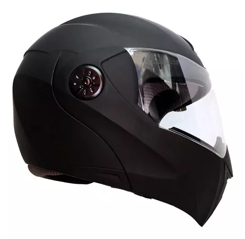 Casco para Moto Abatible RZ Negro Mate Visor Tornasol Talla L RIZOMA