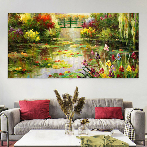 Cuadro Monet Cmn11 Canvas Grueso 140x70