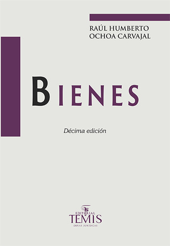 Bienes, de Raúl Humberto Ochoa Carvajal. Serie 9583520396, vol. 1. Editorial Temis, tapa blanda, edición 2023 en español, 2023