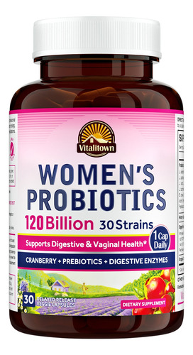 Probioticos Para Mujer 120 Billones 30 Capsulas Vitalitown