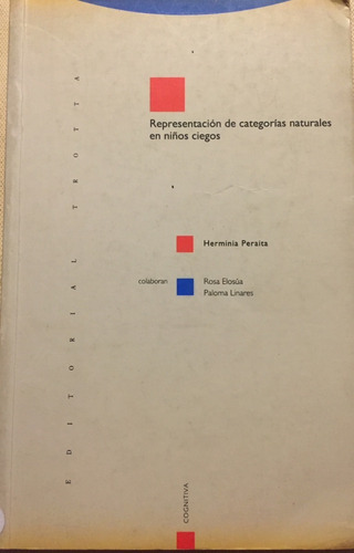 Libro Representacion De Categorias Naturales En Niños Ciegos